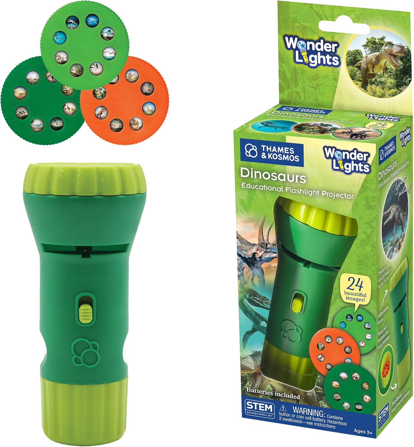 Wonder Lights: Dinosaur - Flashlight Projector | Exploration Toy