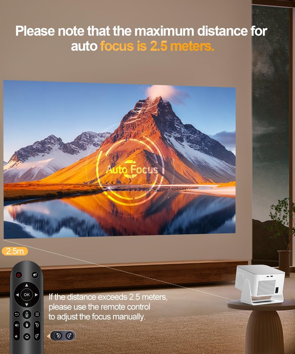 Magcubic Smart Projector with WiFi6 and Bluetooth5.4, Native1080P Portable - Image 8